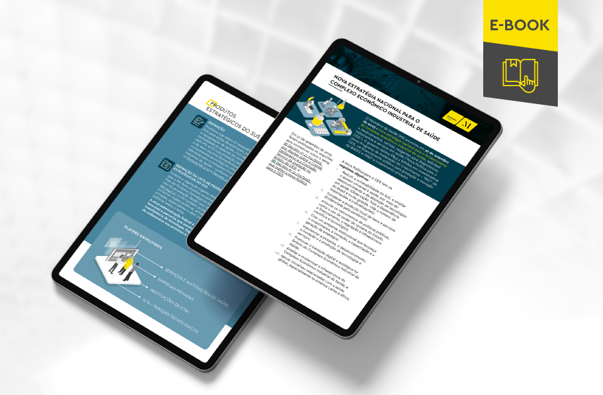 Mockup of tablets reflecting the e-book's internal content