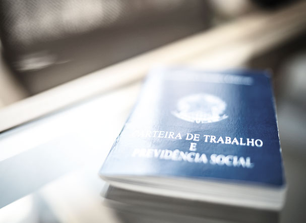 Imagem da carteira de trabalho e previdência nacional