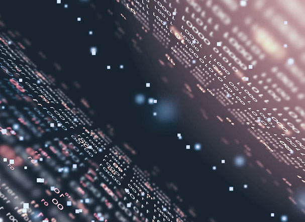 Imagem de fundo de codificação digital de segurança cibernética