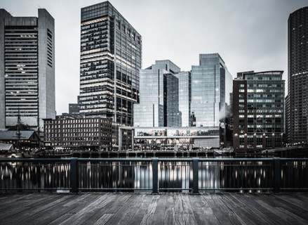 Conjunto de prédios espelhados