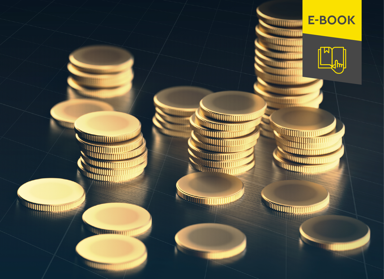 Photo of several stacks of gold coins